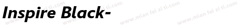 Inspire Black字体转换